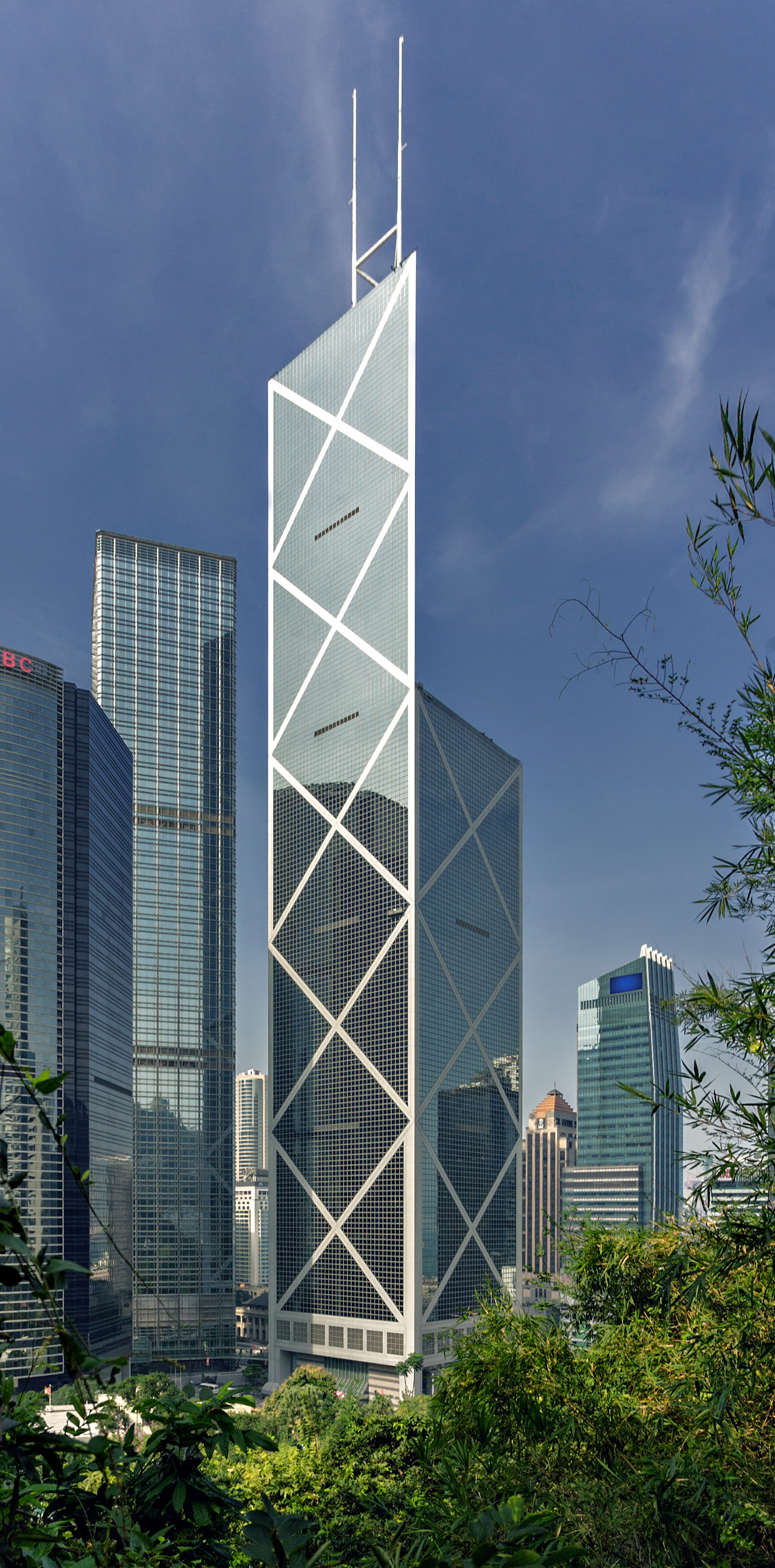 Bank of China Tower, Hong Kong - View from the south. © Mathias Beinling
